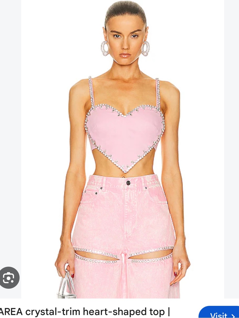 Area heart shaped top